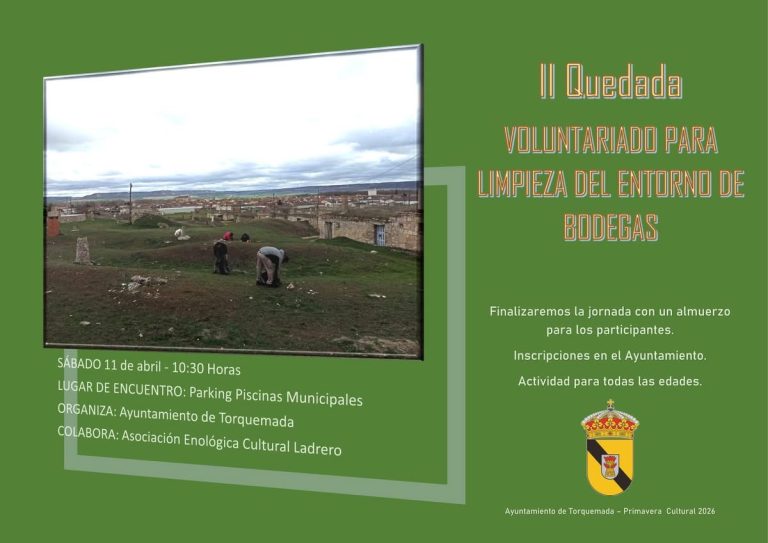 Limpieza Voluntaria Bodegas de Torquemada en Palencia